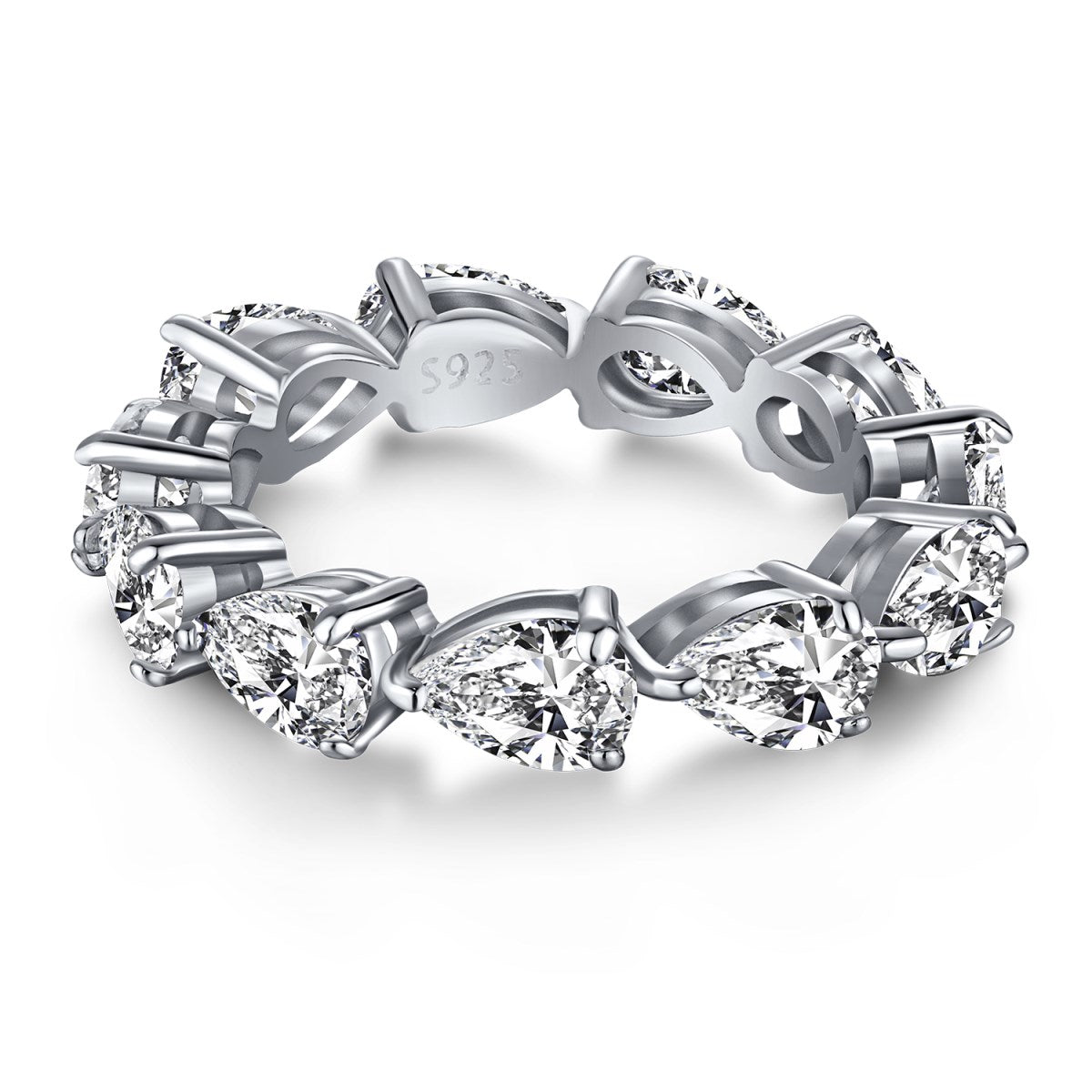 [Solara Jewelry]Exquisite Pear Cut Tennis Ring