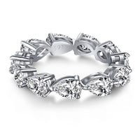 [Solara Jewelry]Exquisite Pear Cut Tennis Ring