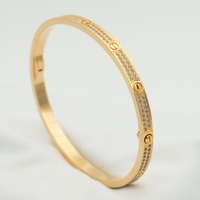 [Solara Jewelry]LOVE BRACELET 3.65MM DIAMOND-PAVED