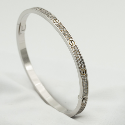 [Solara Jewelry]LOVE BRACELET 3.65MM DIAMOND-PAVED