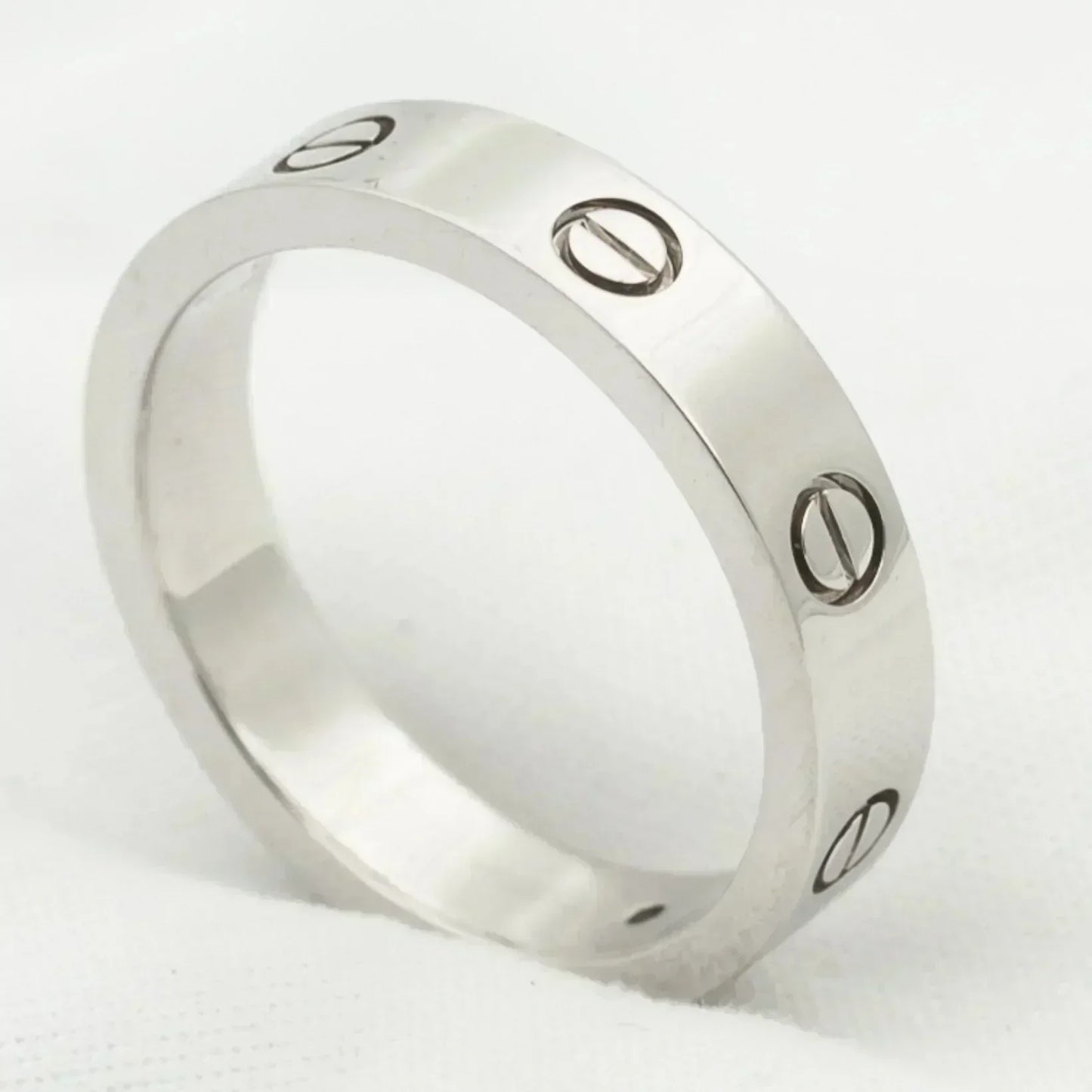 [Solara Jewelry]LOVE RING 4MM 1 DIAMOND SILVER