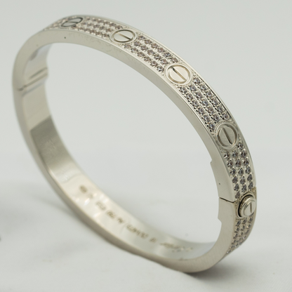 [Solara Jewelry]LOVE BRACELET 6.1MM DIAMOND-PAVED