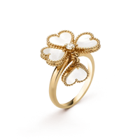 [Solara Jewelry]SWEET CLOVER WHITE MOP RING