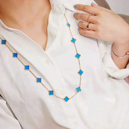 [Solara Jewelry]CLOVER 20 MOTIFS TURQUOISE GOLD