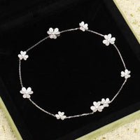 [Solara Jewelry]FRIVOLE SILVER 9 FLOWERS NECKLACE