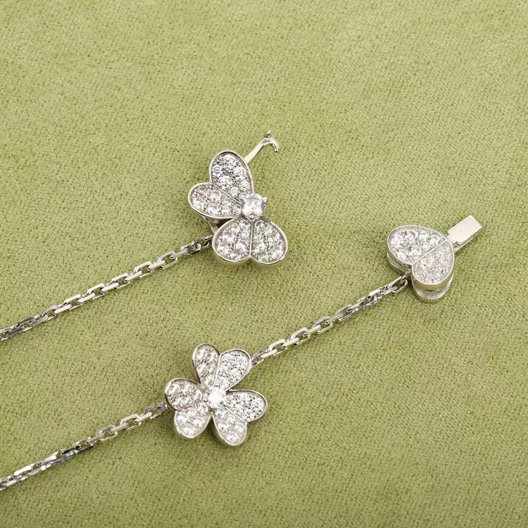 [Solara Jewelry]FRIVOLE SILVER 9 FLOWERS NECKLACE