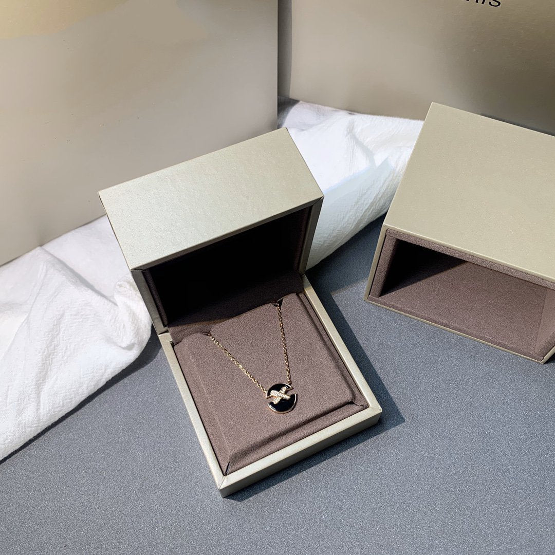 [Solara Jewelry]JEUX DE PINK GOLD DIAMOND NECKLACE
