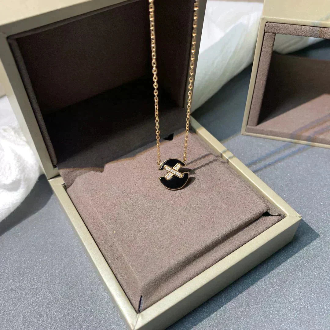 [Solara Jewelry]JEUX DE ROSE GOLD DIAMOND NECKLACE