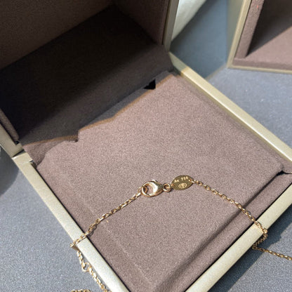 [Solara Jewelry]JEUX DE PINK GOLD DIAMOND NECKLACE