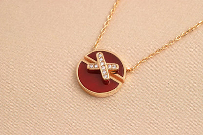 [Solara Jewelry]JEUX DE ROSE GOLD DIAMOND NECKLACE