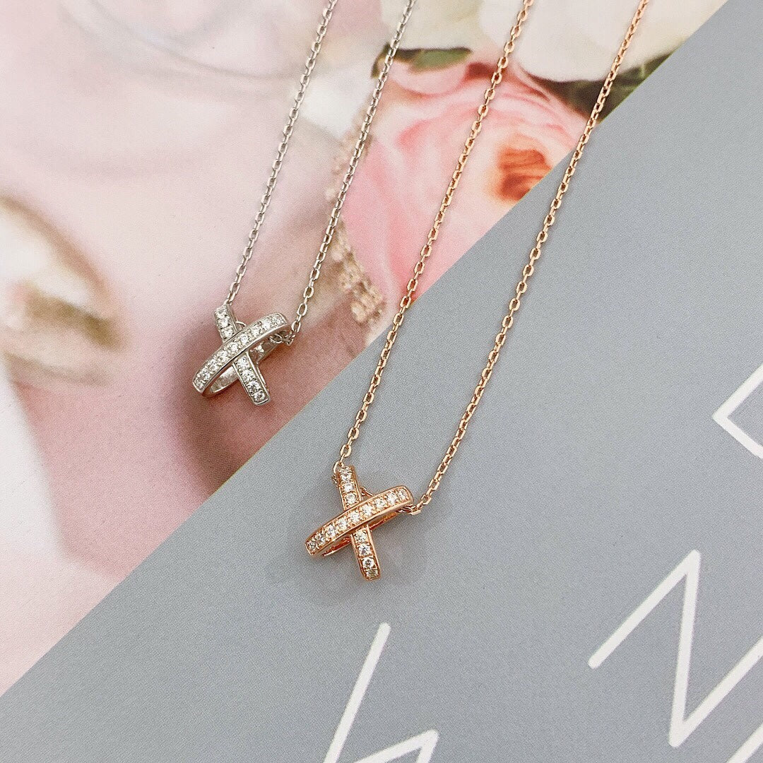 [Solara Jewelry]JEUX DE DIAMOND NECKLACE