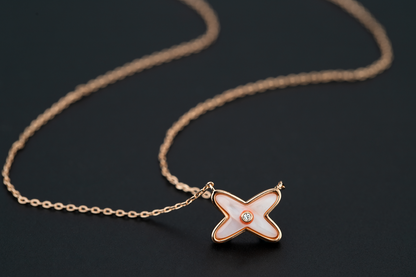 [Solara Jewelry]JEUX DE NECKLACE 1 DIAMOND