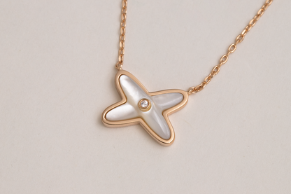 [Solara Jewelry]JEUX DE NECKLACE 1 DIAMOND