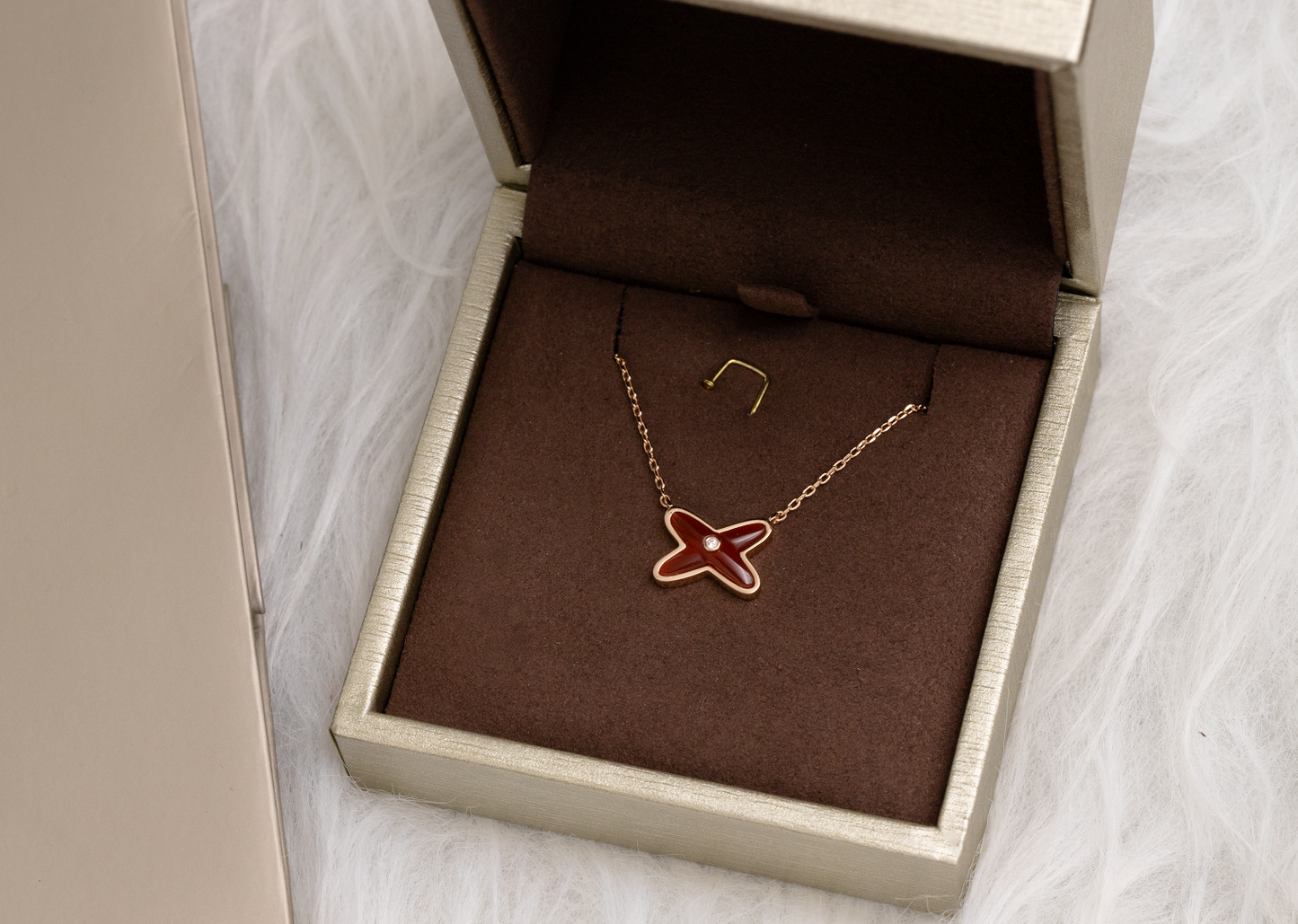 [Solara Jewelry]JEUX DE NECKLACE 1 DIAMOND