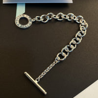 [Solara Jewelry]TOGGLE TAG BRACELET SILVER