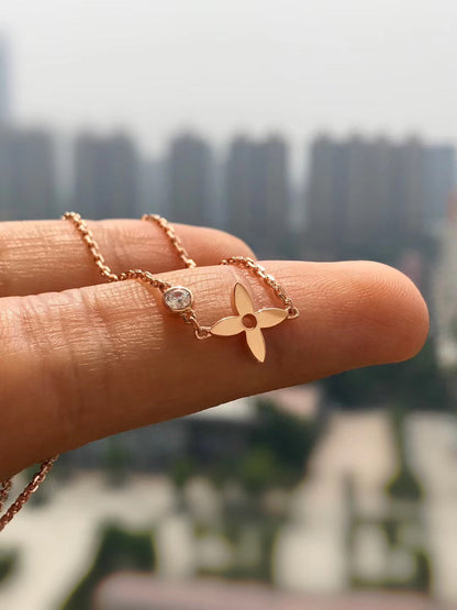 [Solara Jewelry]BLOSSOM PENDANT PINK GOLD AND DIAMOND