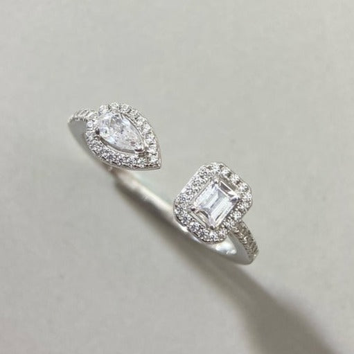 [Solara jewelry]MY TWIN TOI & MOI SILVER DIAMOND RING