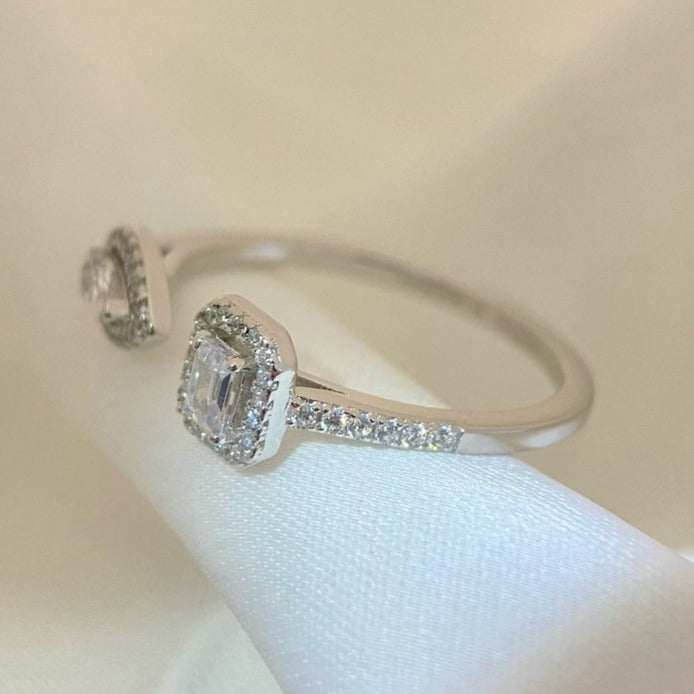 [Solara jewelry]MY TWIN TOI & MOI SILVER DIAMOND RING