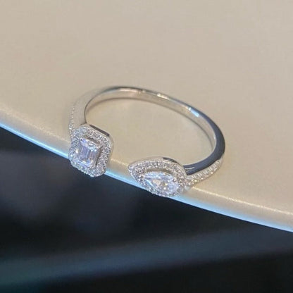 [Solara jewelry]MY TWIN TOI & MOI SILVER DIAMOND RING