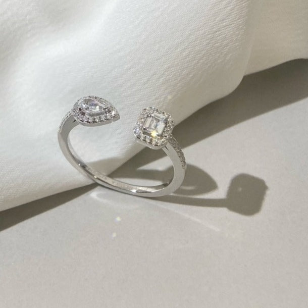 [Solara jewelry]MY TWIN TOI & MOI SILVER DIAMOND RING