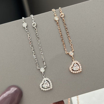 [Solara jewelry]JOY HEART DIAMOND NECKLACE