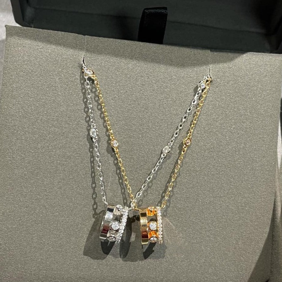 [Solara jewelry]CHAIN MOVE ROMANE PEDAND NECKLACE