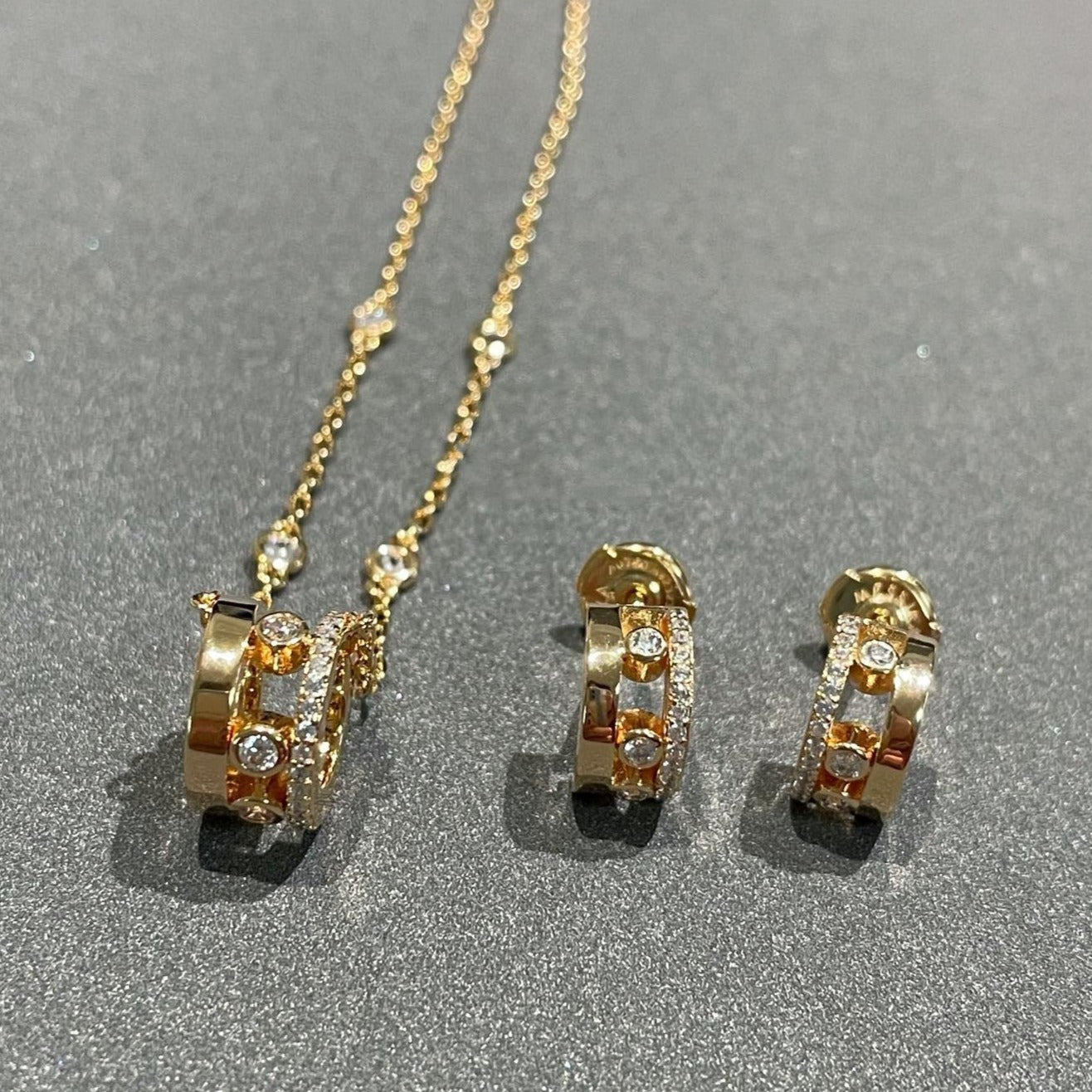 [Solara jewelry]CHAIN MOVE ROMANE PEDAND NECKLACE