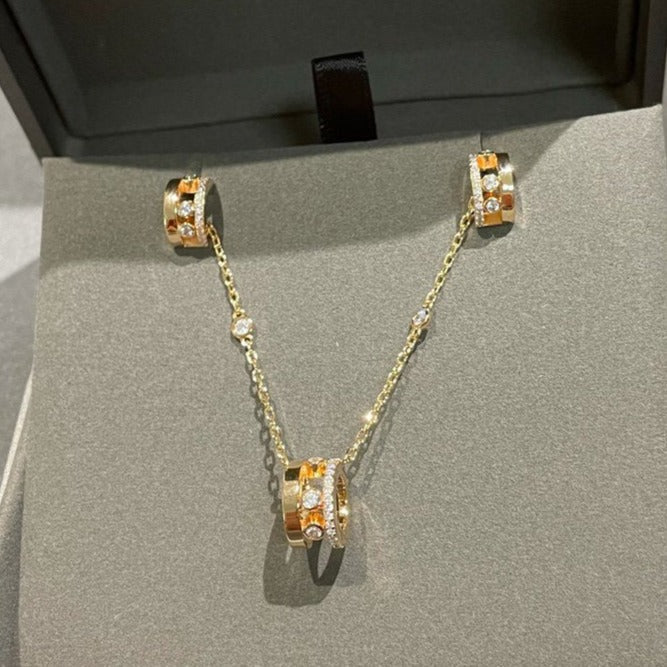 [Solara jewelry]CHAIN MOVE ROMANE PEDAND NECKLACE