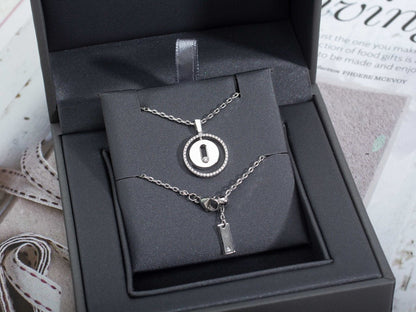 [Solara jewelry]LUCKY MOVE PM NECKLACE SILVER DIAMOND