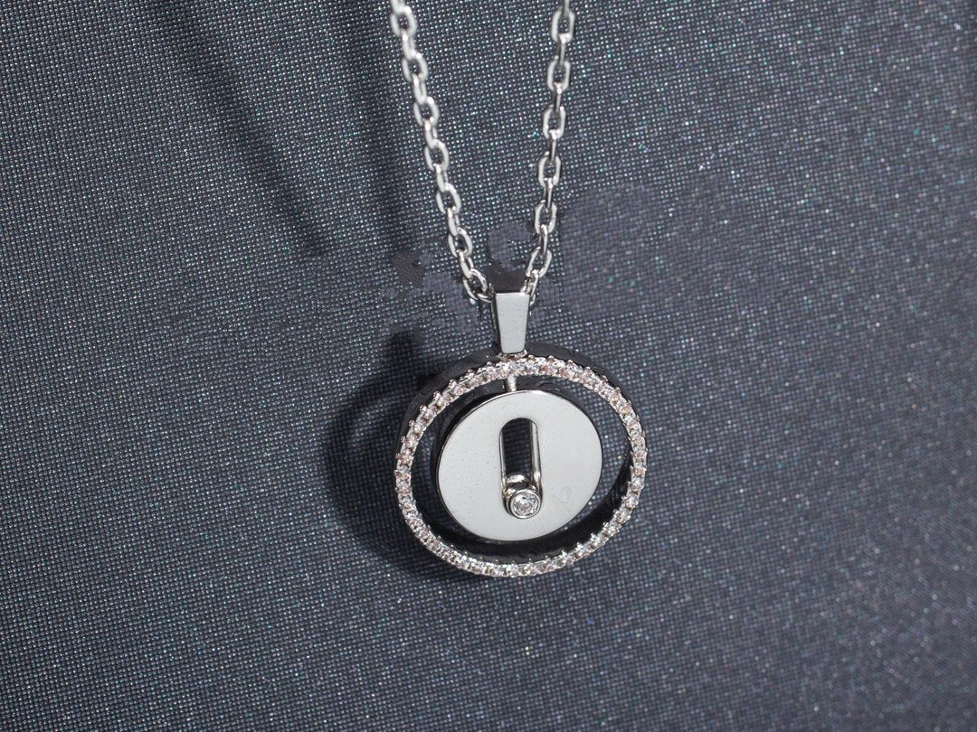 [Solara jewelry]LUCKY MOVE PM NECKLACE SILVER DIAMOND
