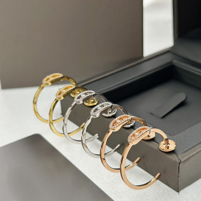 [Solara jewelry]CREOLES MOVE UNO PM DIAMOND EARRINGS