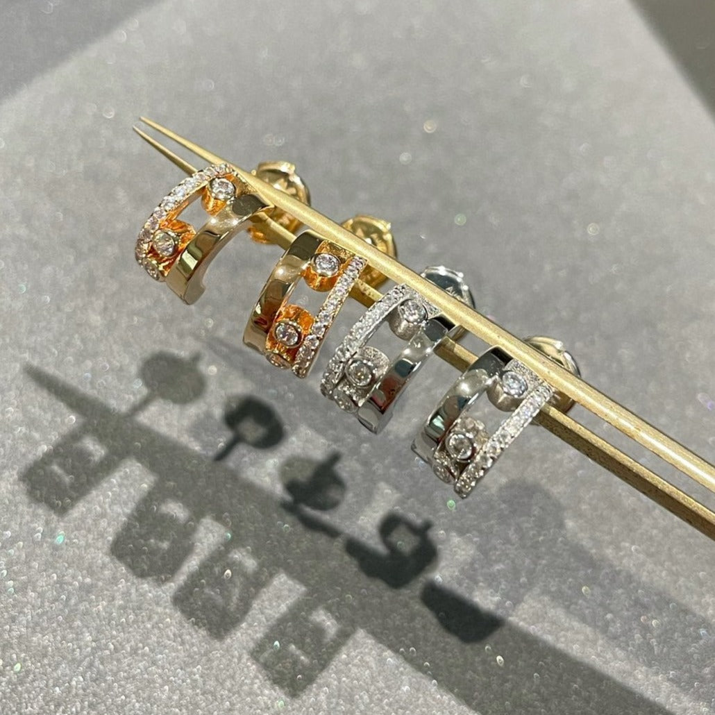 [Solara jewelry]MOVE ROMANE EARRINGS DIAMOND