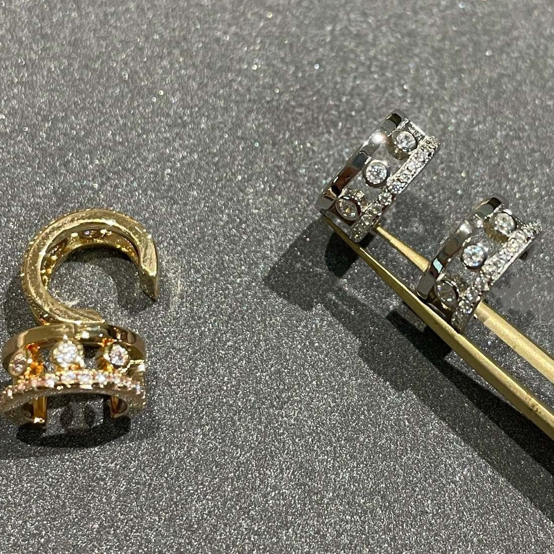 [Solara jewelry]MOVE ROMANE EARRINGS DIAMOND