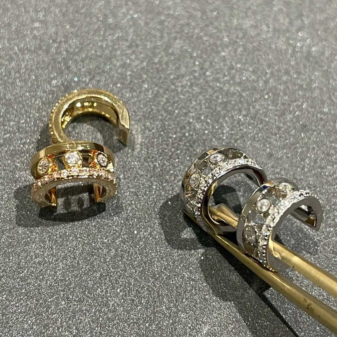 [Solara jewelry]MOVE ROMANE EARRINGS DIAMOND