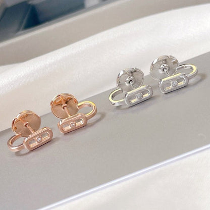 [Solara jewelry]CREOLES MOVE UNO MINI 1 DIAMOND EARRINGS