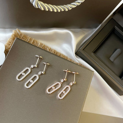[Solara jewelry]DORMEUSES MOVE UNO DIAMOND EARRINGS