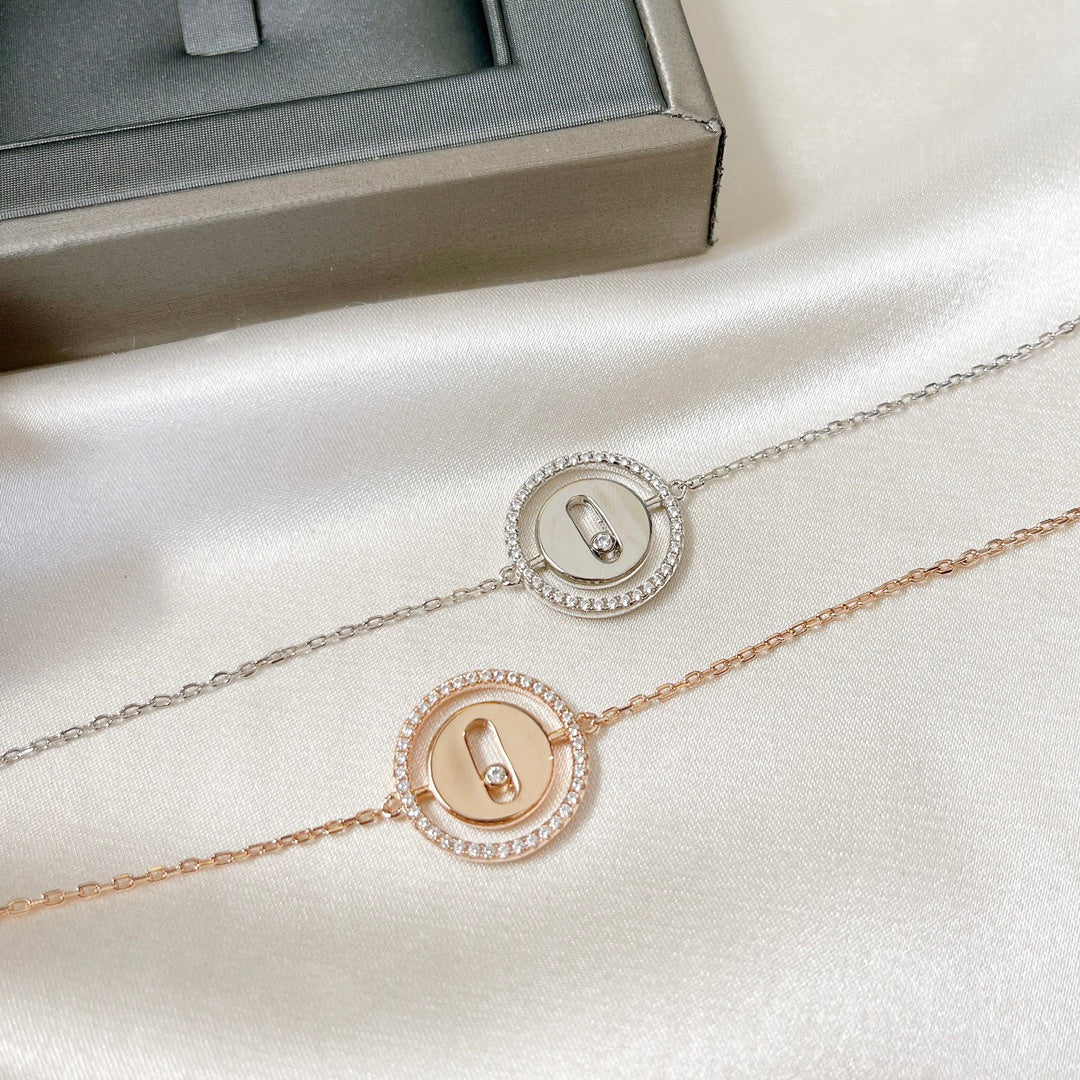 [Solara jewelry]LUCKY MOVE PAVED DIAMOND BRACELET