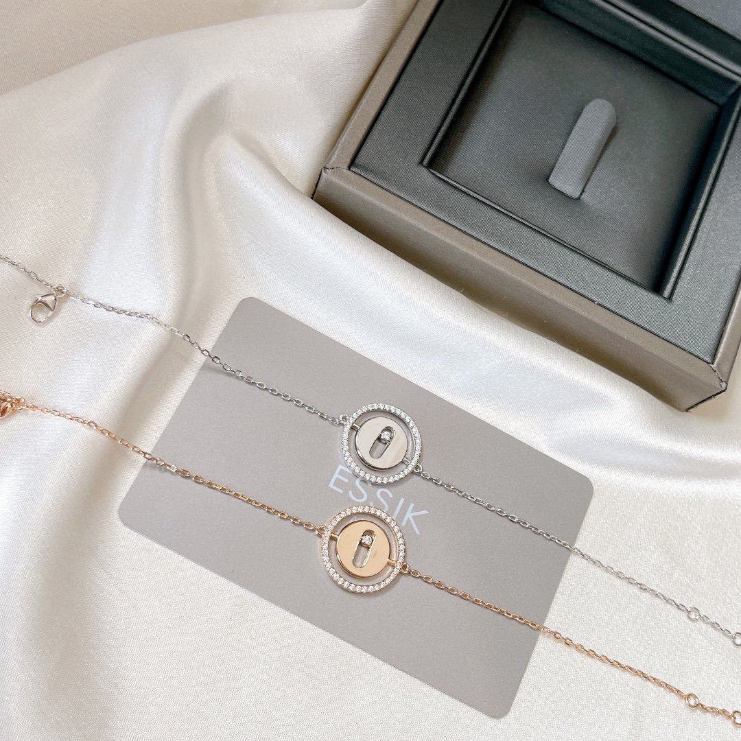 [Solara jewelry]LUCKY MOVE PAVED DIAMOND BRACELET