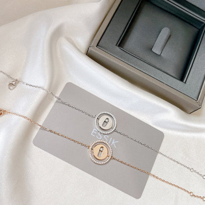 [Solara jewelry]LUCKY MOVE PAVED DIAMOND BRACELET