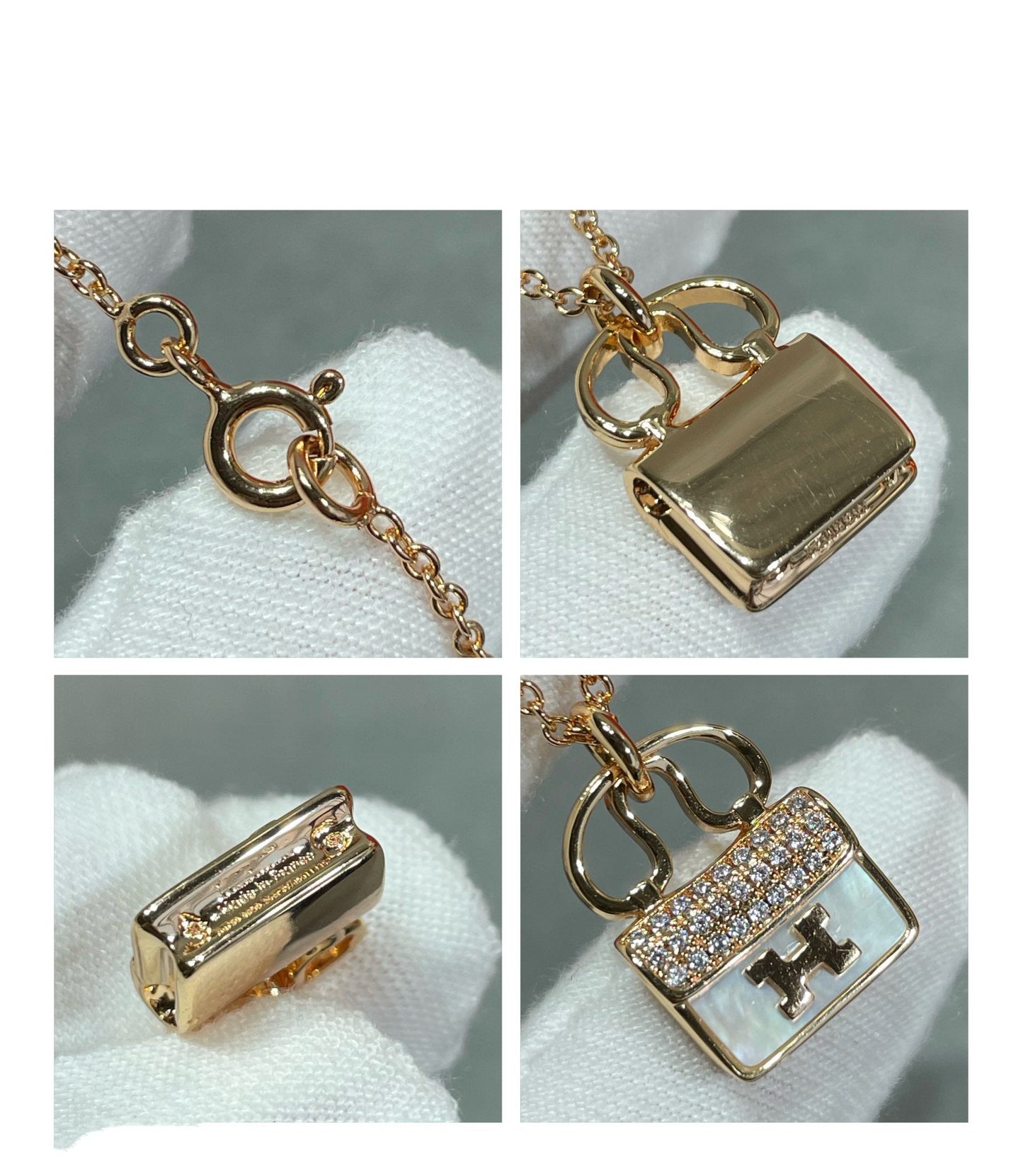 [Solara Jewelry]H CIRCE MOISSANITE PENDANT NECKLACE GOLD