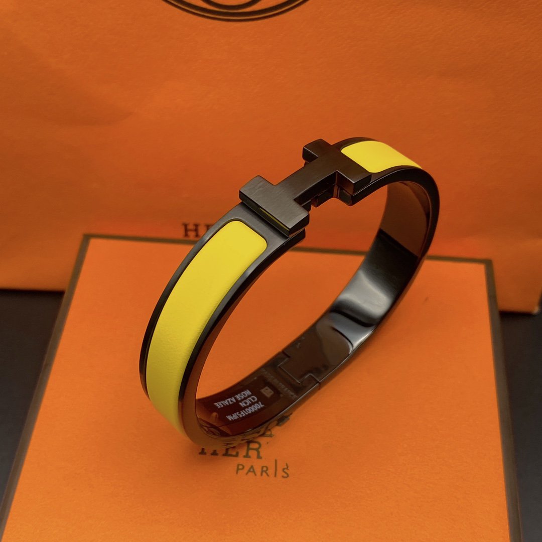 [Solara Jewelry]CLIC HM SO BLACK YELLOW BRACELET