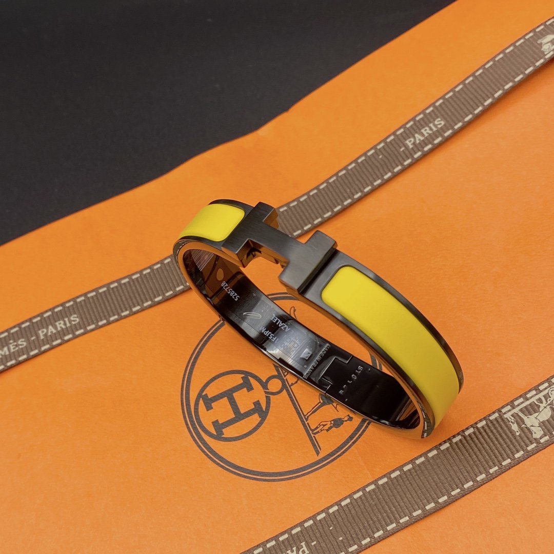 [Solara Jewelry]CLIC HM SO BLACK YELLOW BRACELET