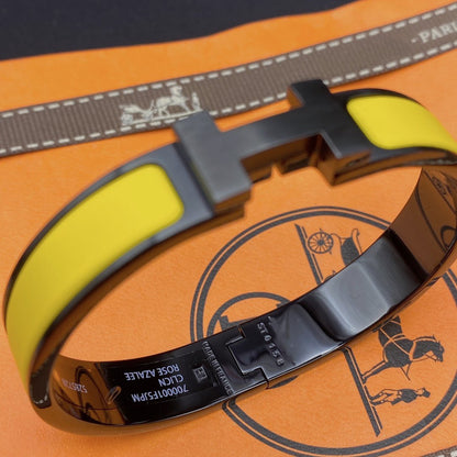 [Solara Jewelry]CLIC HM SO BLACK YELLOW BRACELET