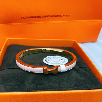 [Solara Jewelry]CLASSIC HM CLIC  PINK 8MM ENAMEL BRACELET