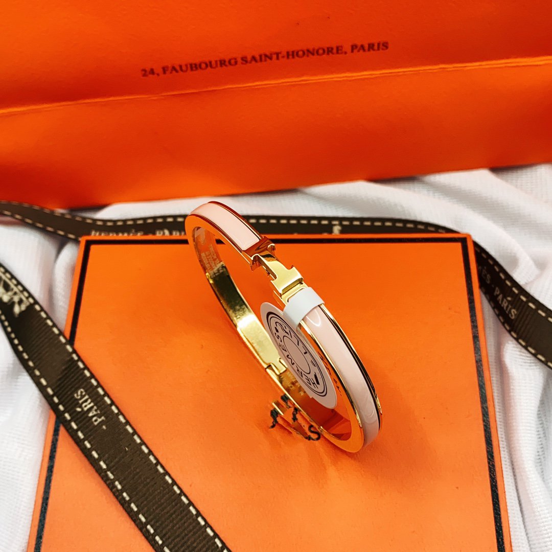 [Solara Jewelry]CLASSIC HM CLIC  PINK 8MM ENAMEL BRACELET