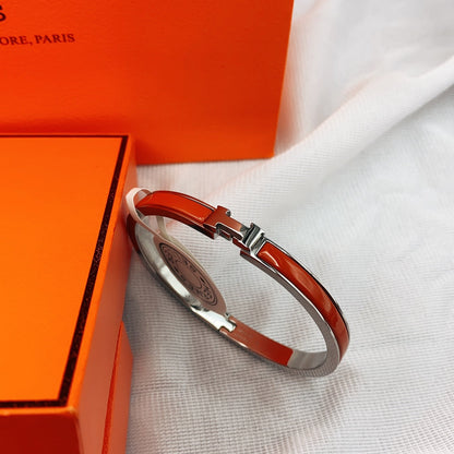 [Solara Jewelry]CLASSIC HM CLIC RED 8MM ENAMEL BRACELET