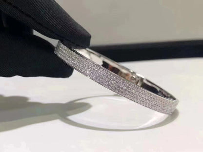 [Solara Jewelry]HM KELLY BRACELET IN SILVER AND FULL PAVE DIAMOND