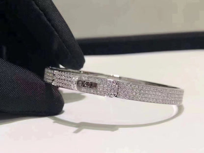 [Solara Jewelry]HM KELLY BRACELET IN SILVER AND FULL PAVE DIAMOND