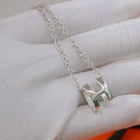 [Solara Jewelry]HM NECKLACE H LETTER OVAL SERIES