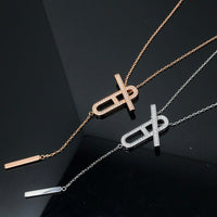 [Solara Jewelry]HM NECKLACE PLATINUM ROSE GOLD DIAMOND